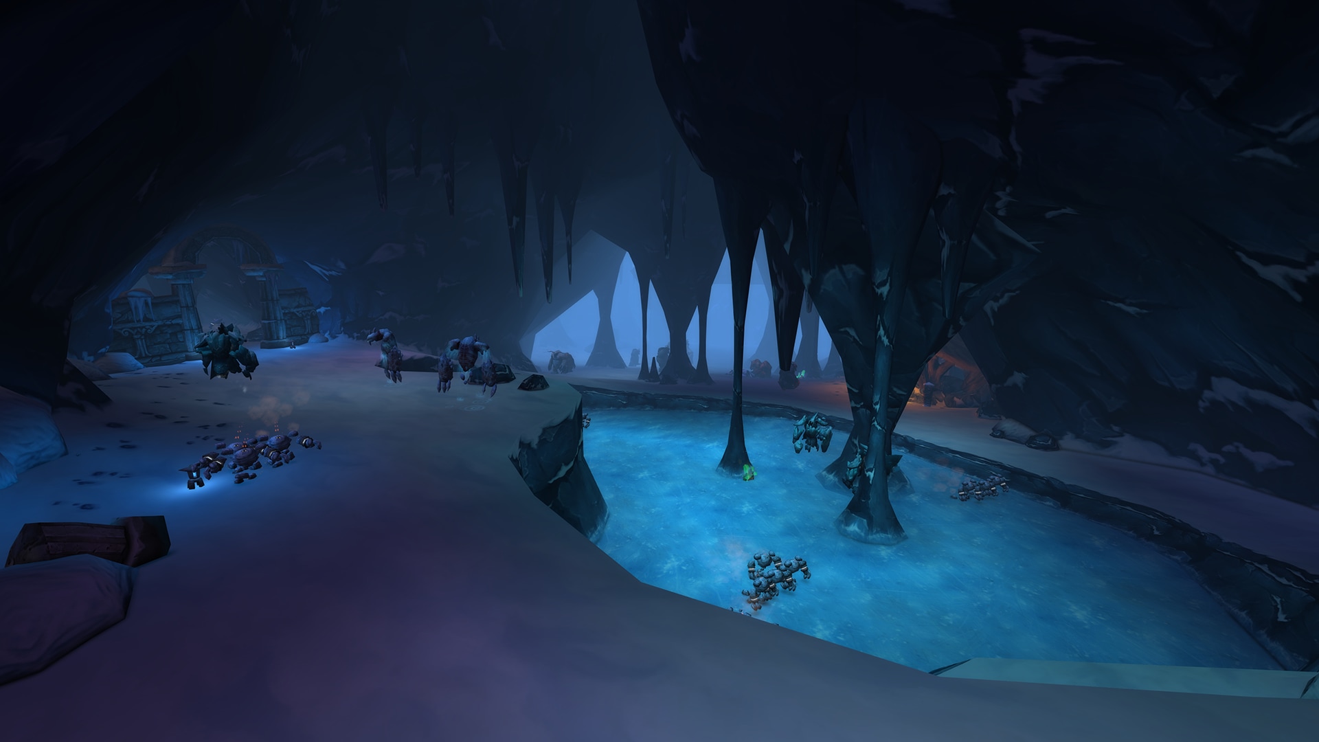 Official in-game screenshot of the underground Barrow Deeps raid