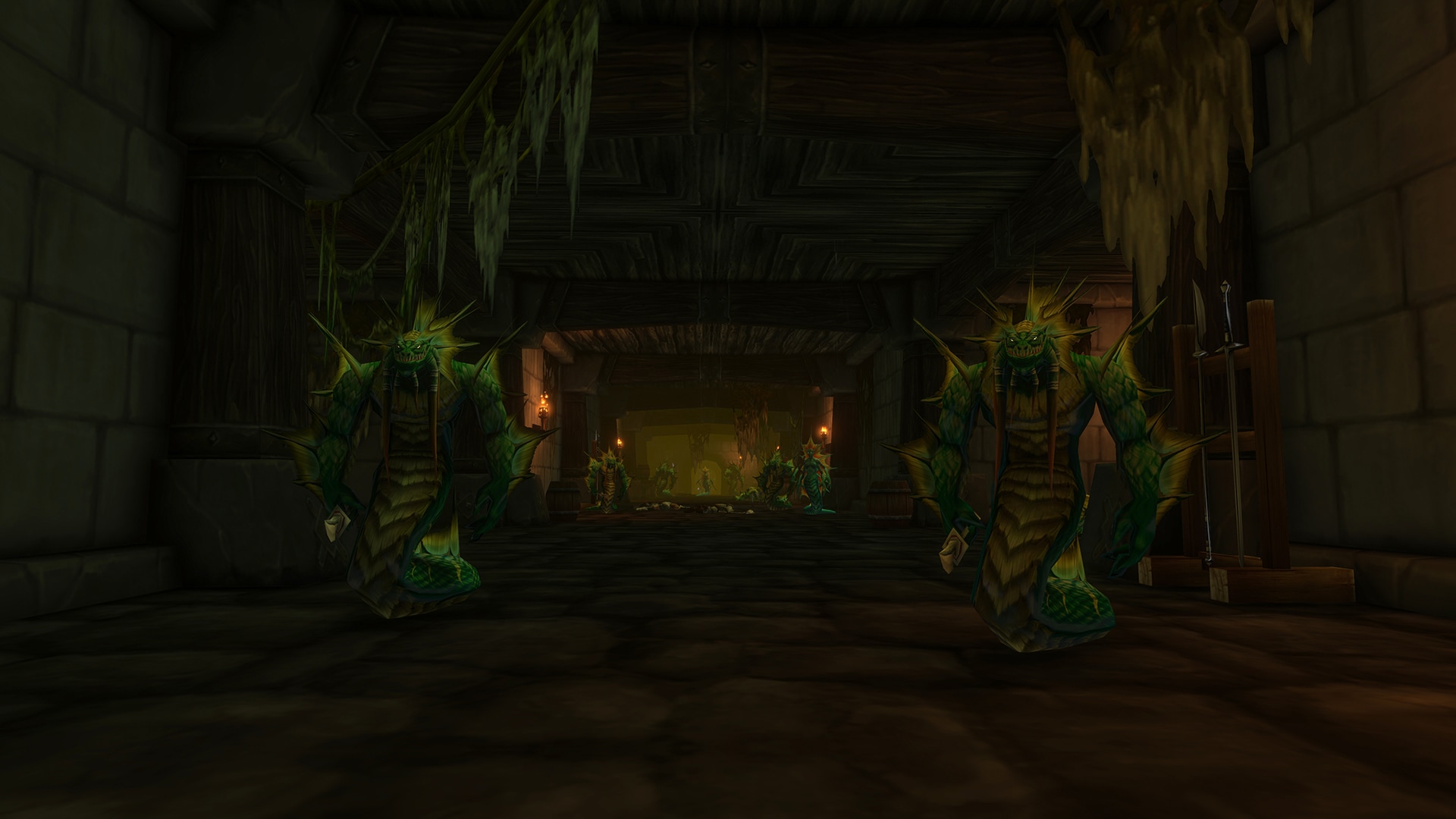 Official in-game screenshot of naga inside the Drowned City