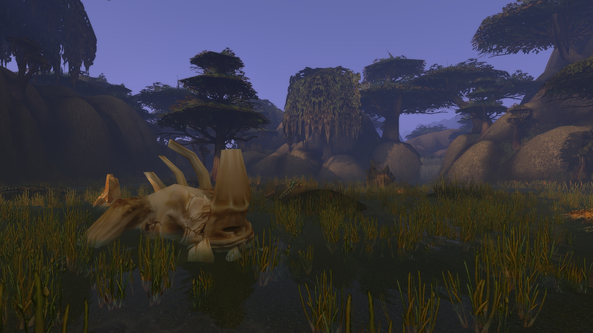 Official in-game screenshot of a large fossil at Whelgar's Excavation